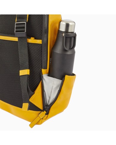 Piquadro Laptop & iPad Backpack - Stylish Black Eco-Leather